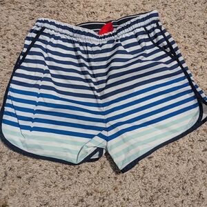 Hunter Navy and White Striped Shorts